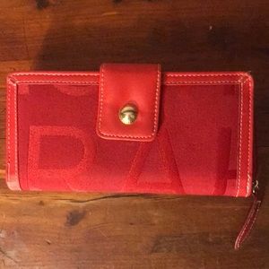 Red Isaac Mizrahi wallet